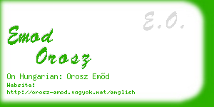 emod orosz business card